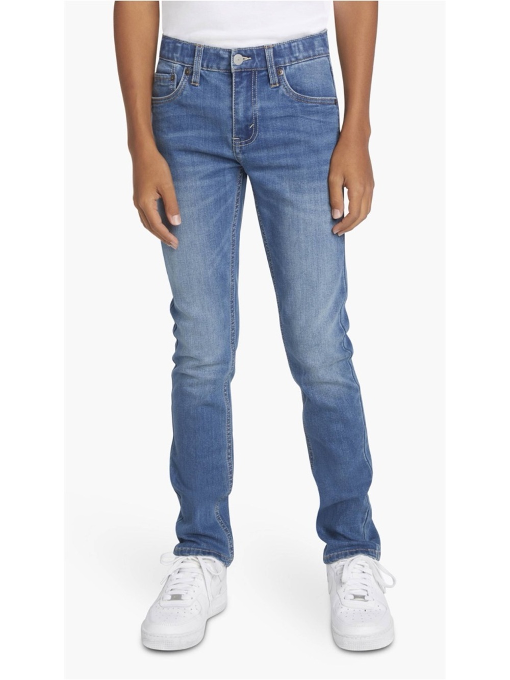 Levi’s 510 Super Skinny Jeans Boys Size 12 Blue Stretch Denim W26 L26.5